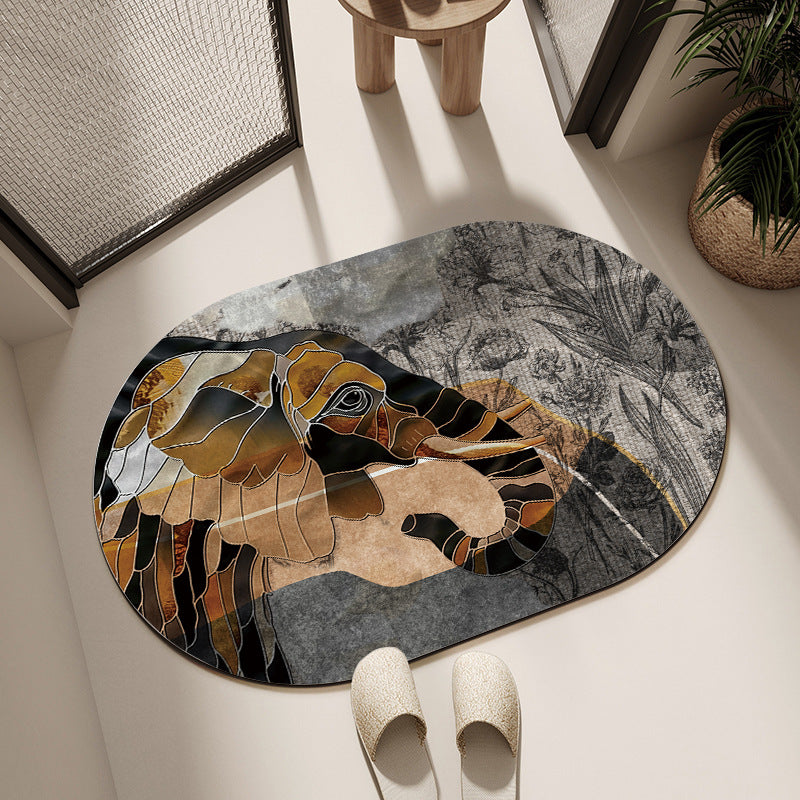 Artistic Horse-Themed Bath Mat Stornfield