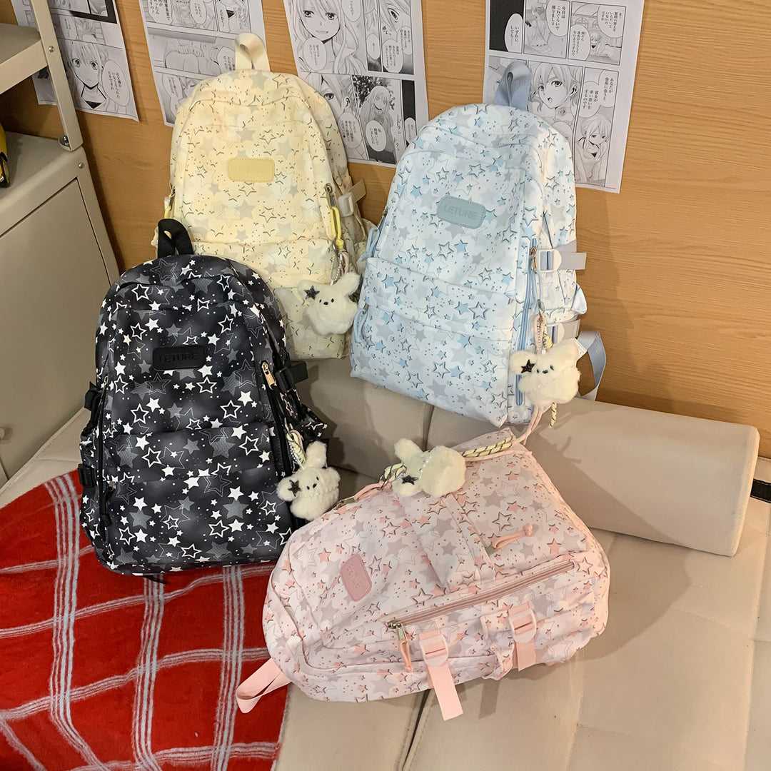 Star-Patterned Lightweight Backpack Stornfield