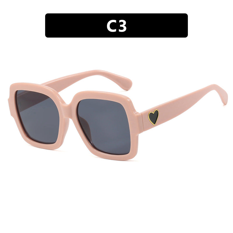 Women's square sunglasses with playful heart detail Stornfield