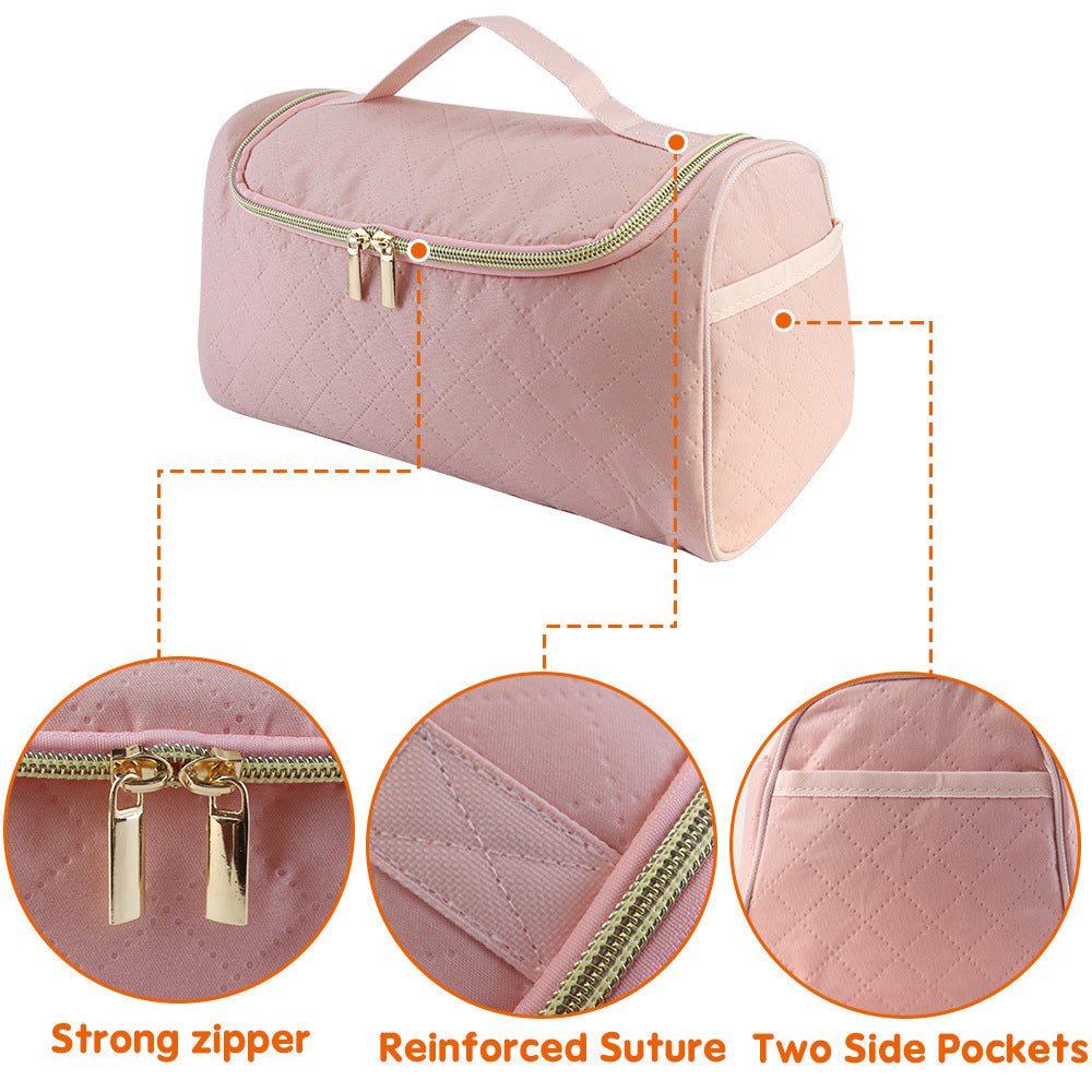 Quilted Travel Cosmetic Organizer