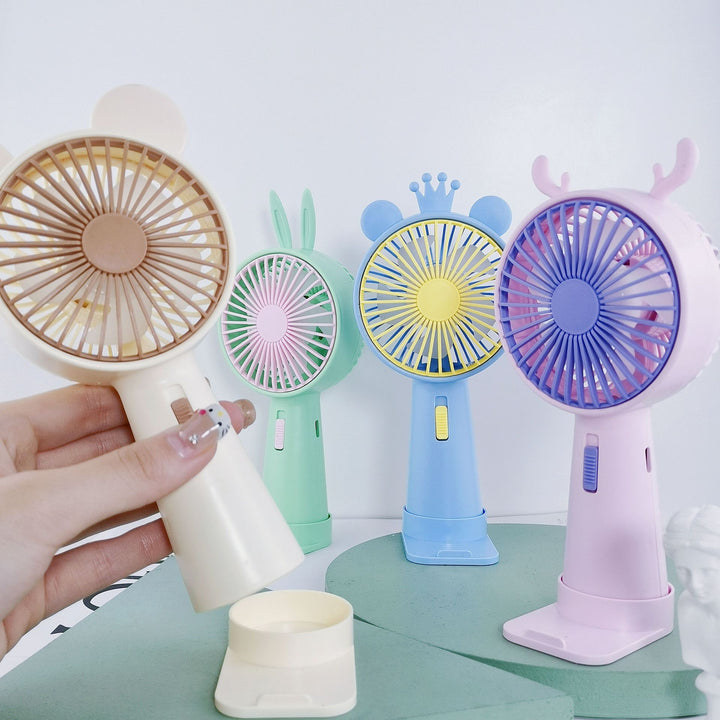 Ladies Portable Hand Fan with Original Antler Design Stornfield