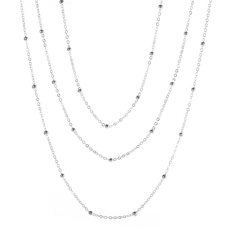 Elegant Layered Beaded Chain Necklace Stornfield