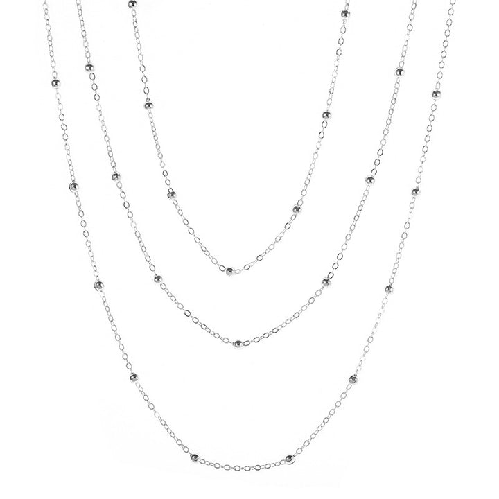 Elegant Layered Beaded Chain Necklace Stornfield
