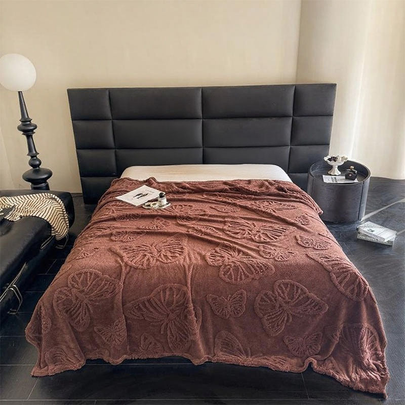 Ladies Luxurious Bedspread with Butterfly Pattern Stornfield