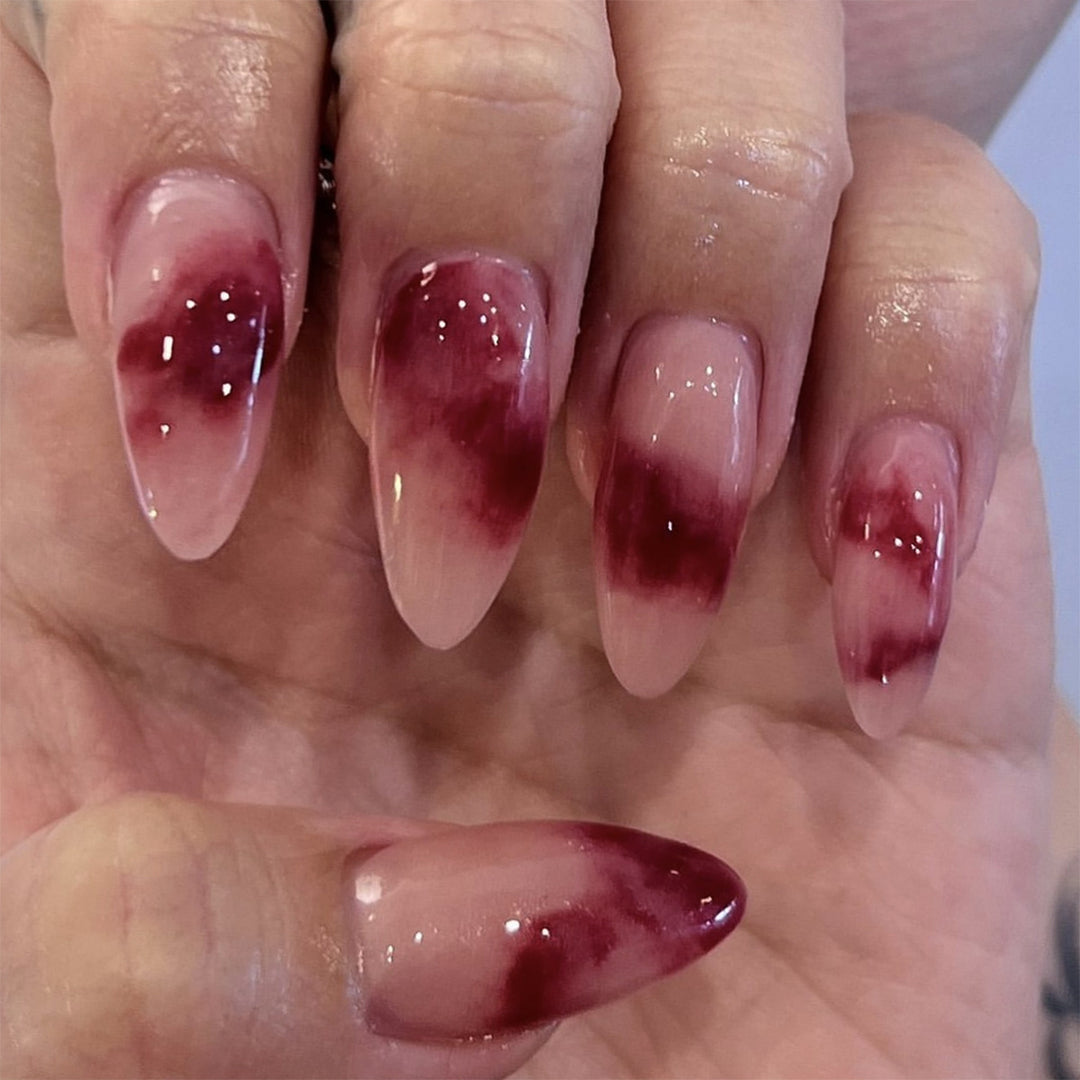 Artistic stiletto nails with glamorous gradient Stornfield