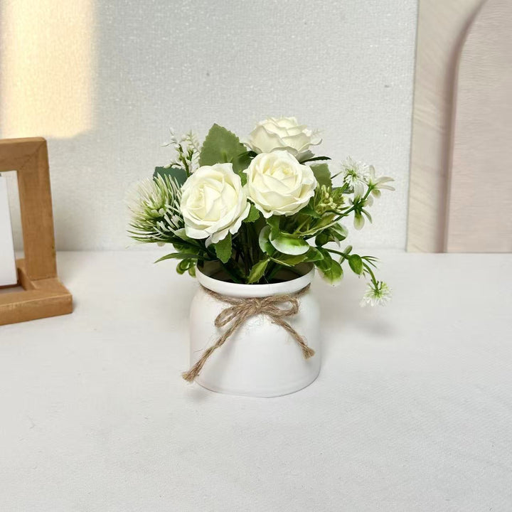 Elegant Artificial Floral Centerpiece for Tabletop Decor