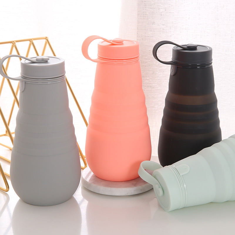 Ladies Foldable Silicone Drinking Bottle with Secure Closure Stornfield