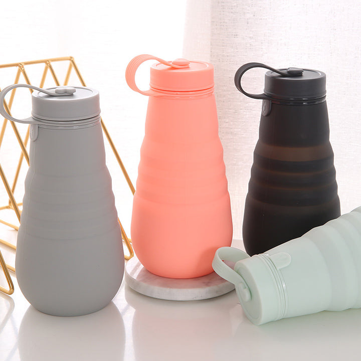 Ladies Foldable Silicone Drinking Bottle with Secure Closure Stornfield