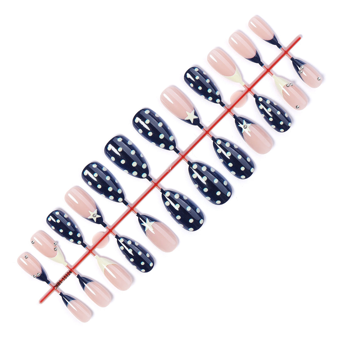 Creative Polka Dot Press-On Nails Set Stornfield