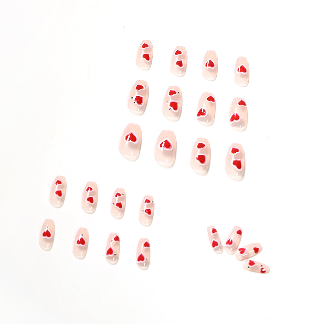 Artistic nail art with heart design Stornfield