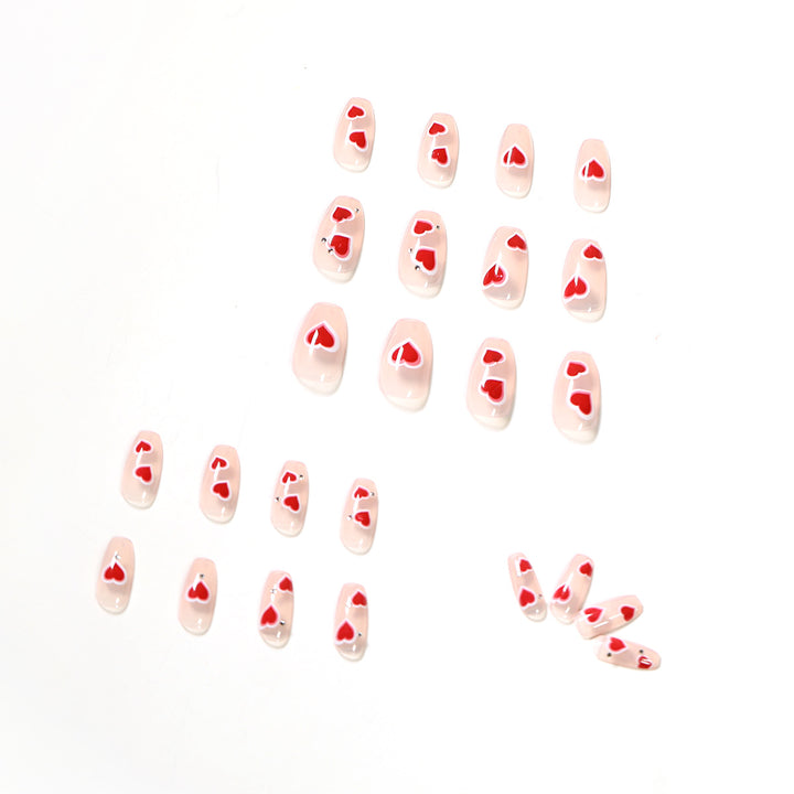 Artistic nail art with heart design Stornfield