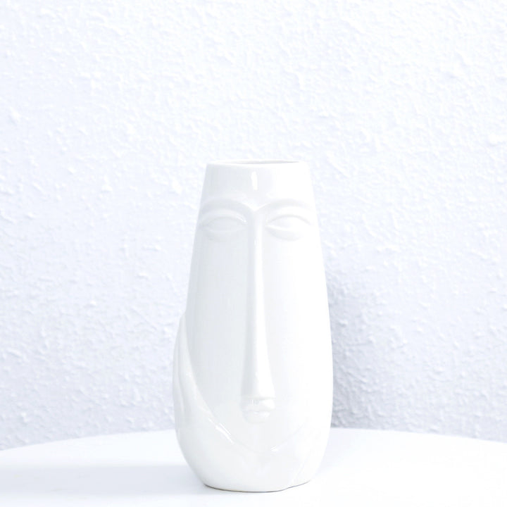 Artistic Face-Shaped Ceramic Vase Stornfeild