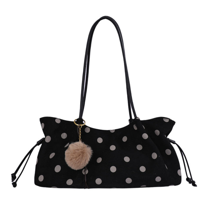 Chic Polka Dot Hobo Tote Bag