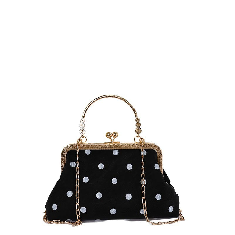 WoVintage Elegant Polka Dot Evening Clutch Stornfield