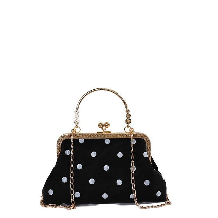 WoVintage Elegant Polka Dot Evening Clutch Stornfield