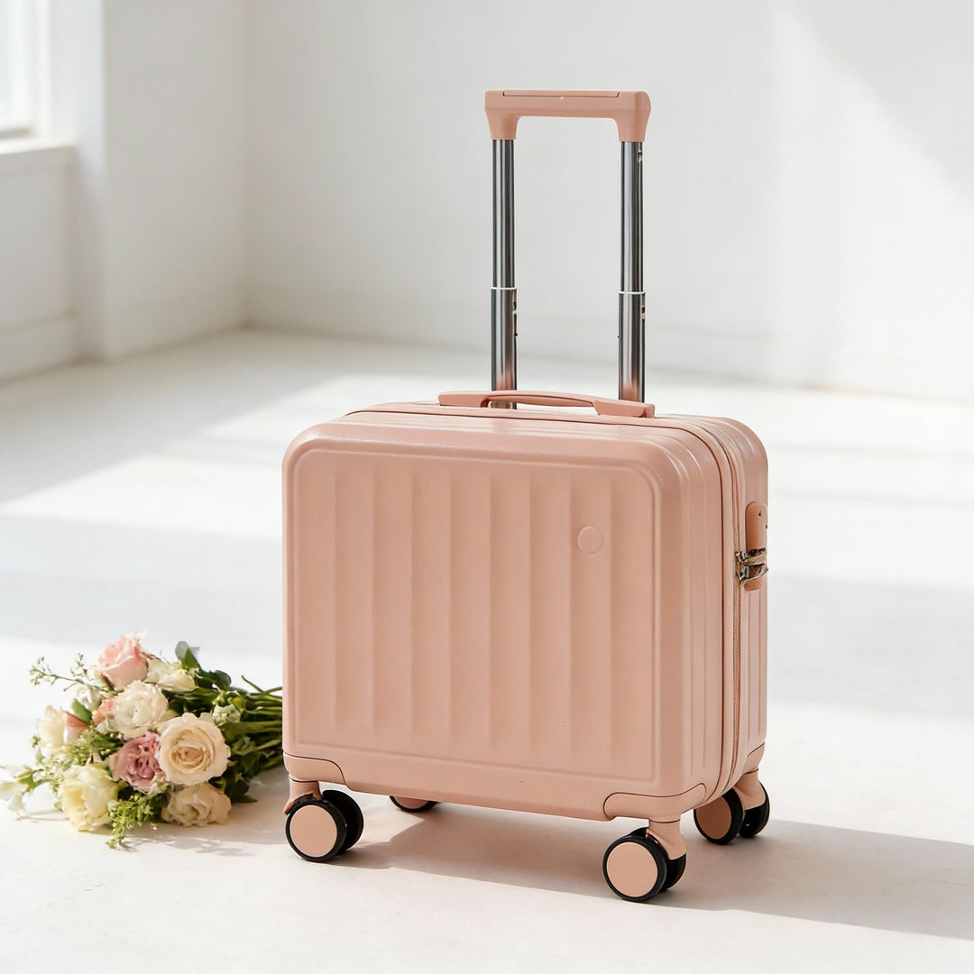 hardshell carry-on suitcase with telescopic handle and 360 degree spinner wheels Stornfield