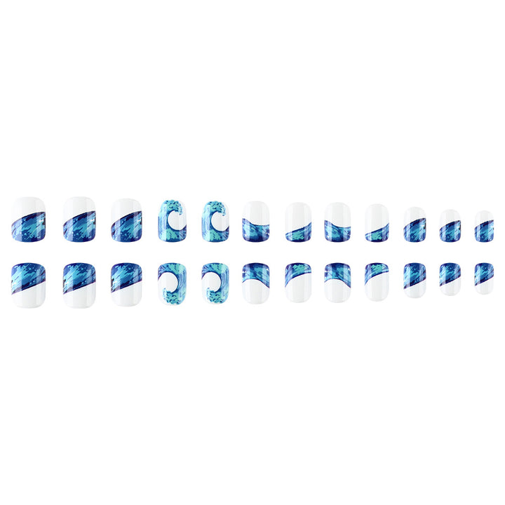 Artistic Ocean Wave Nail Art Set Stornfield