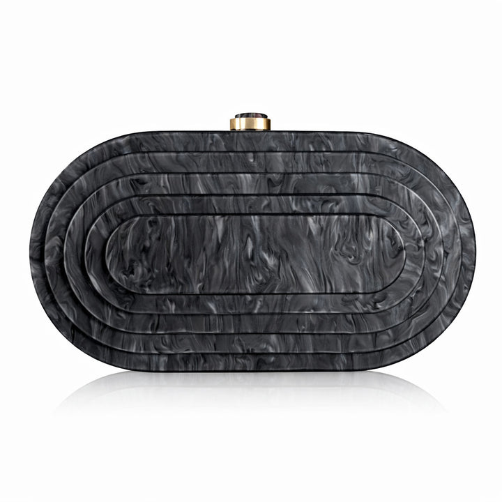 Elegant Sculptural Acrylic Clutch