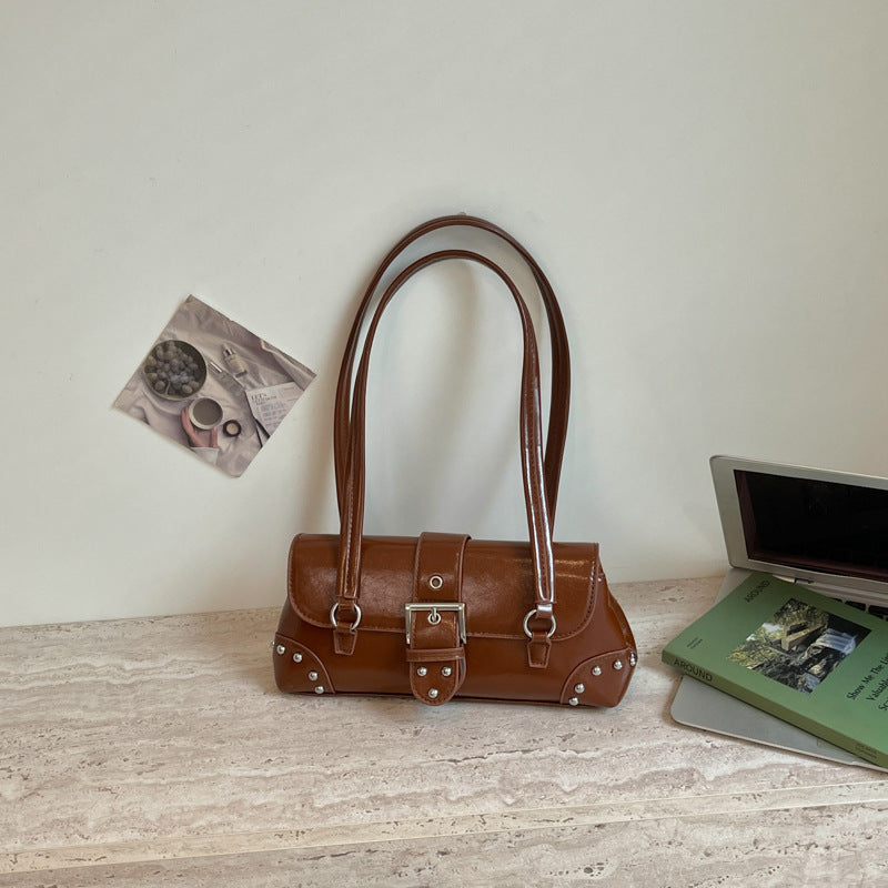 Elegant Buckle Detail Handbag