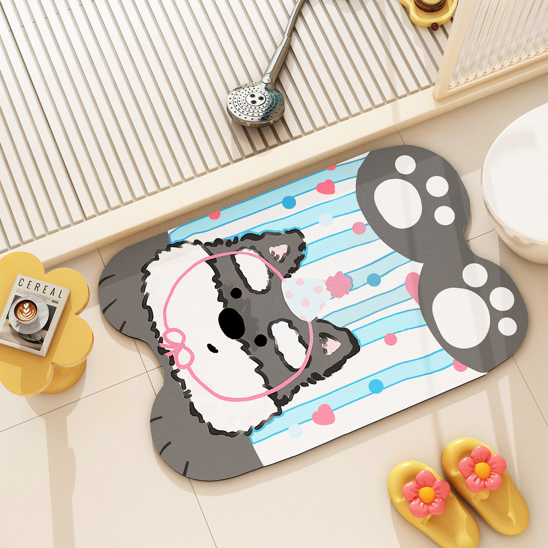 Cute Cat Themed Bath Rug