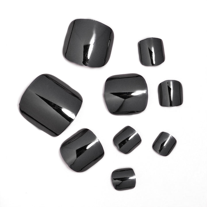 Premium Glossy Square Press-On Nails Stornfield