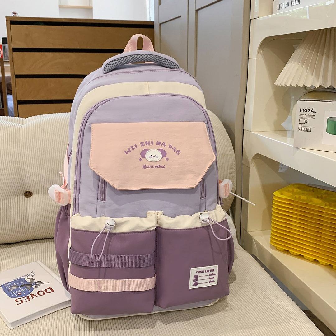 Playful Illustrated Multi-Pocket Backpack Stornfield