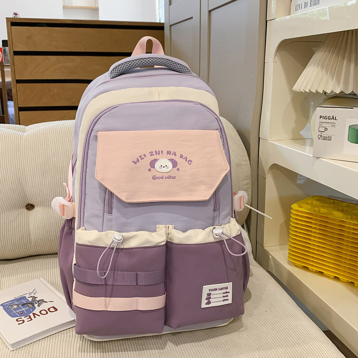 Playful Illustrated Multi-Pocket Backpack Stornfield