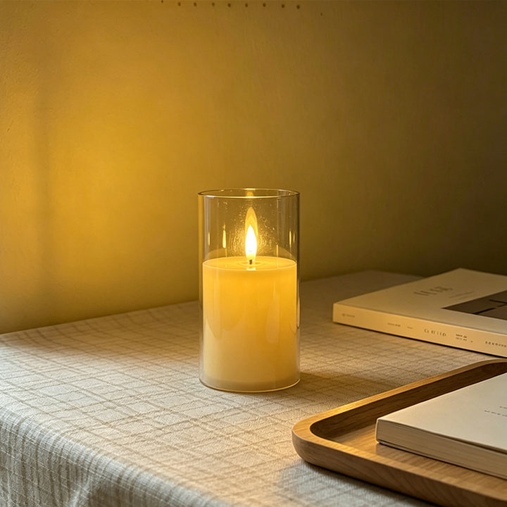 LED Scented Candle with Flame Effect Stornfield