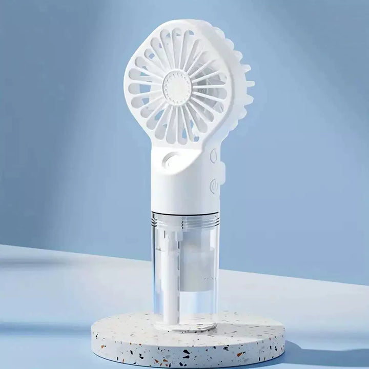 Unisex one size rechargeable handheld mister with removable clear water tank and adjustable airflow Stornfield