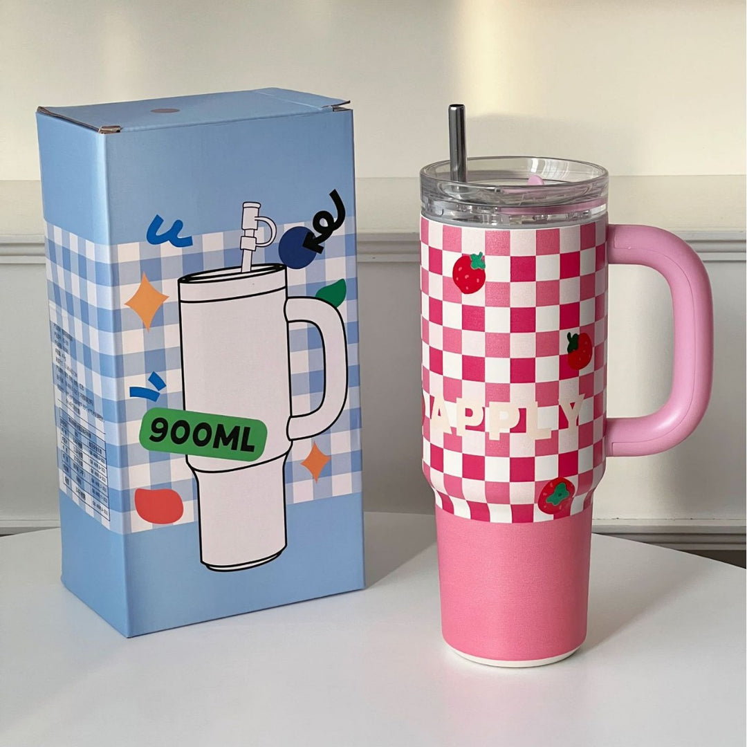 Women's insulated cup with practical straw Stornfield