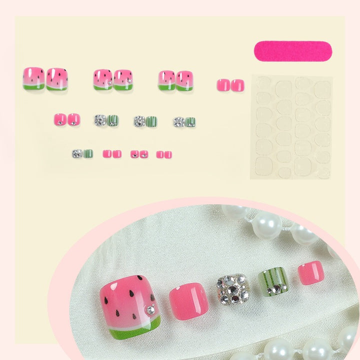 Creative nail art set with watermelon design Stornfield