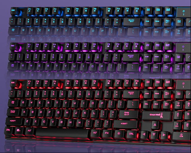 Gaming Keyboard with Customizable RGB Lighting Stornfield