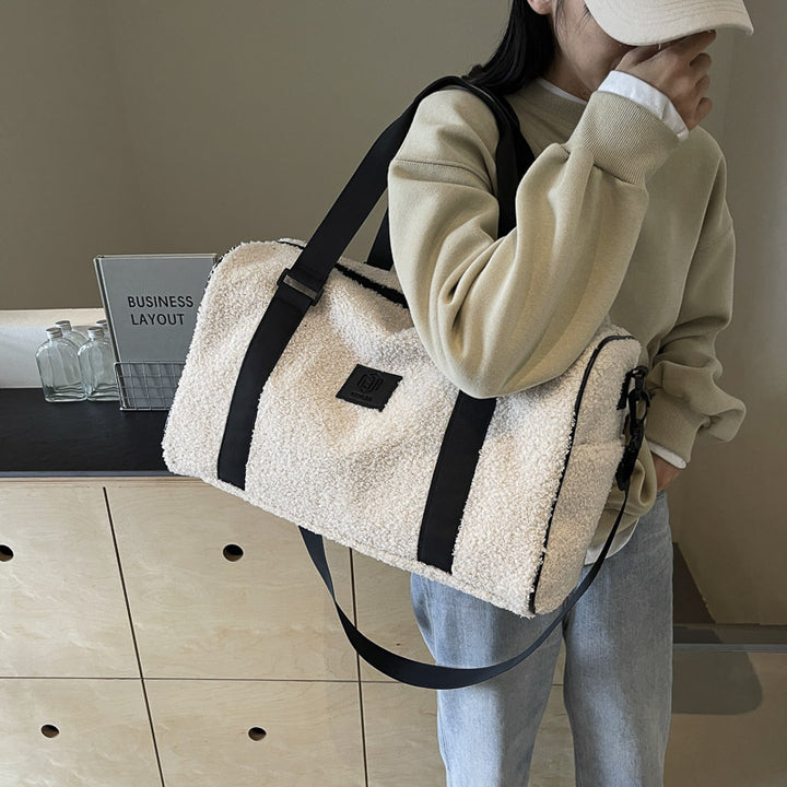 Cozy Fleece Travel Duffel Bag Stornfield