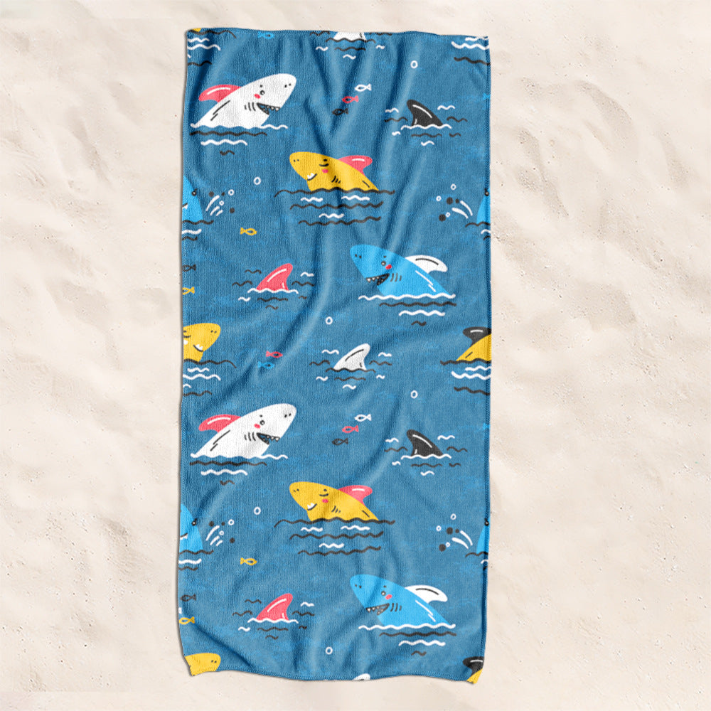 Beach towel with creative turtle pattern Stornfield