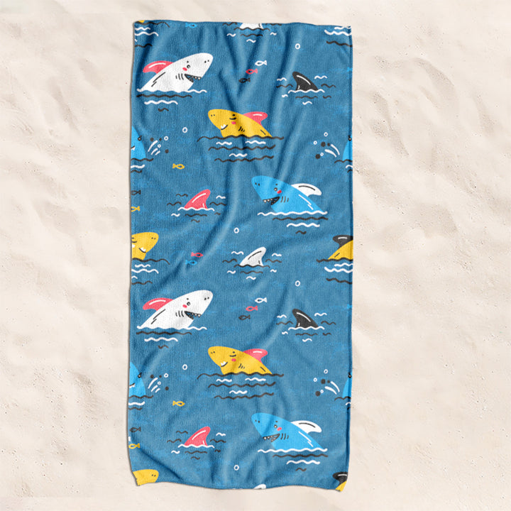 Beach towel with creative turtle pattern Stornfield