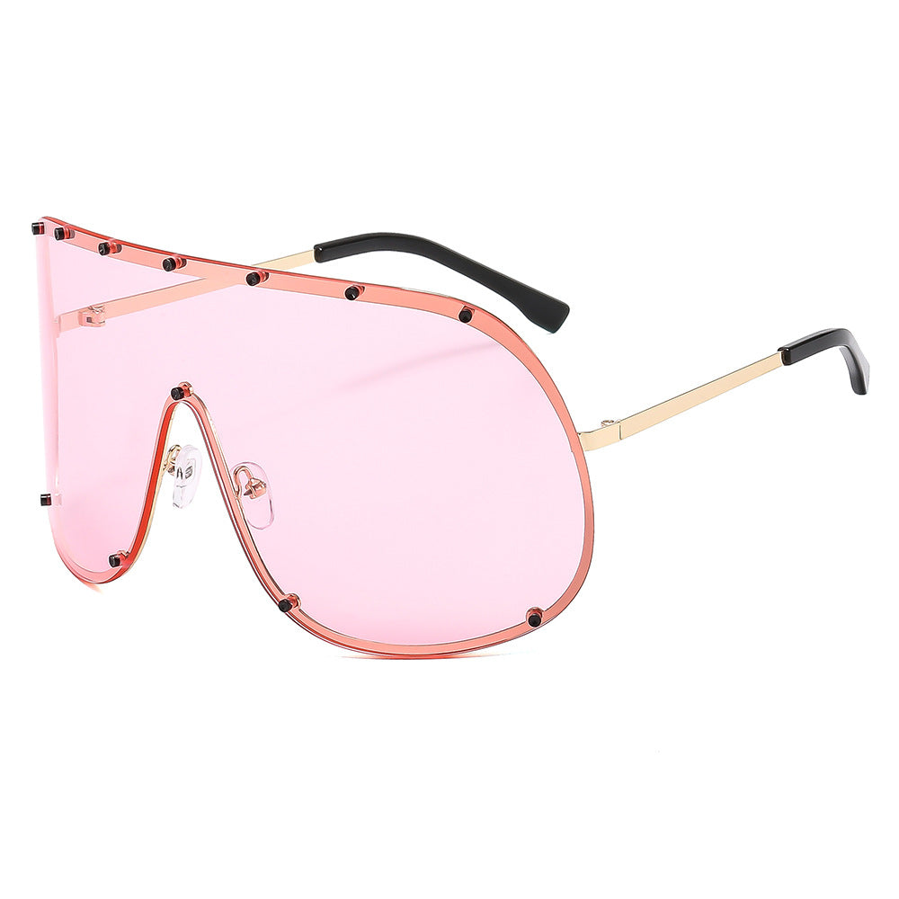 Women futuristic sunglasses with large frame and innovative design Stornfield
