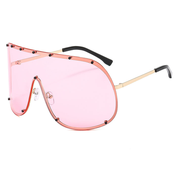 Women futuristic sunglasses with large frame and innovative design Stornfield