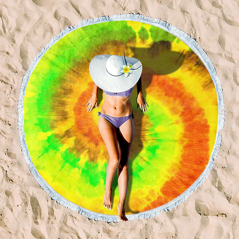 Rundstrand towel with unique sunset design Stornfield
