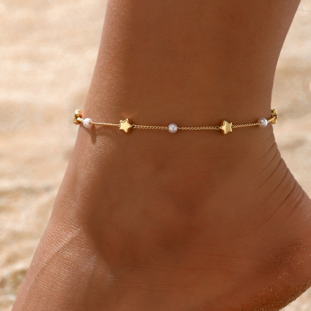 Star and Pearl Anklet Stornfield