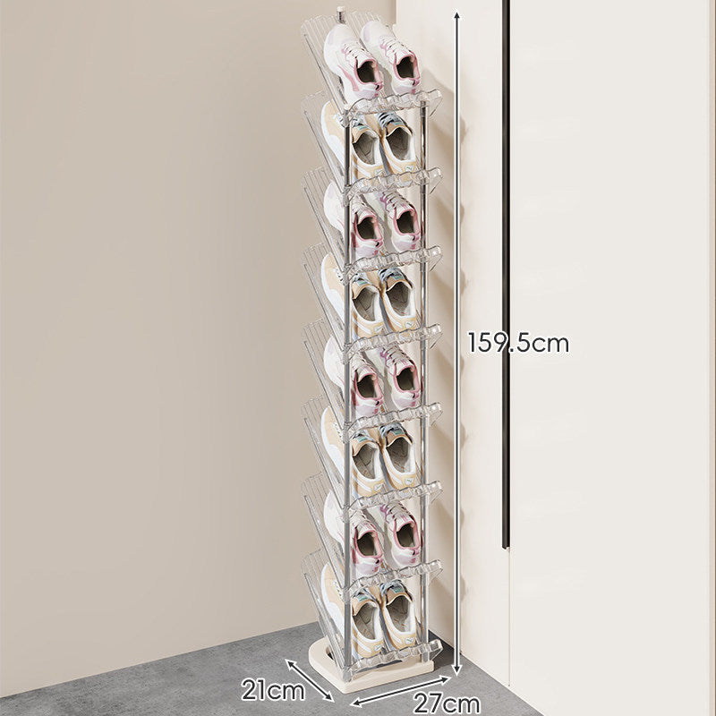 Dual-Tier Adjustable Angled Shoe Organizer