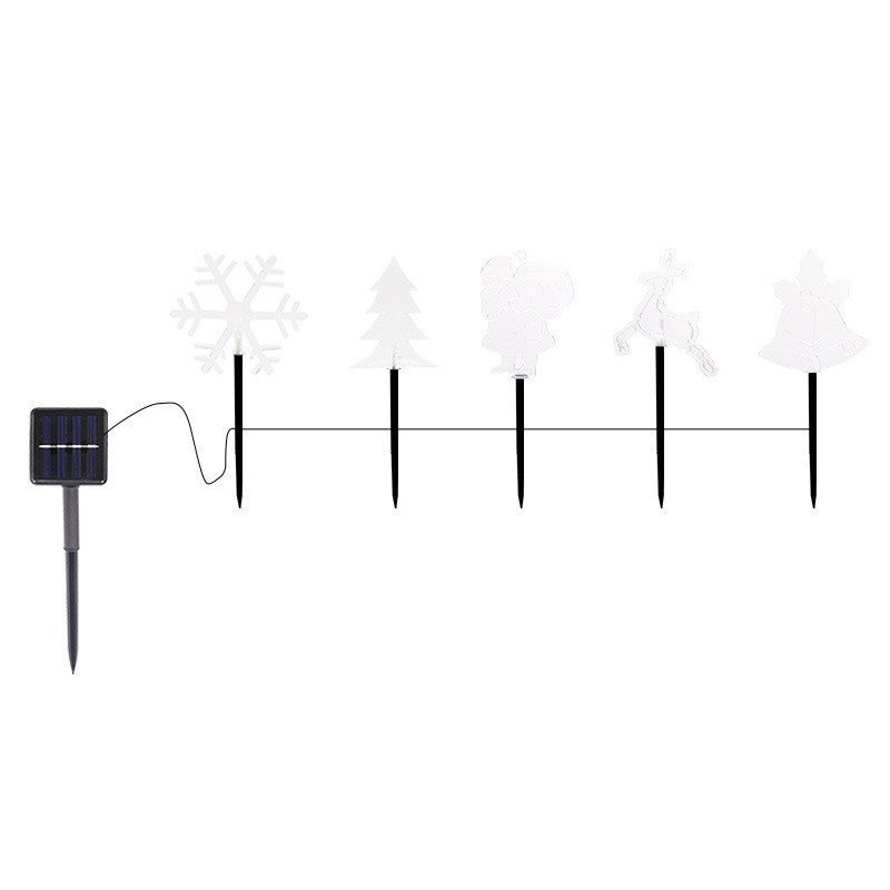 Acrylic Holiday Motif Solar Pathway Stake Lights With Warm LED And Ground Spike Stornfield
