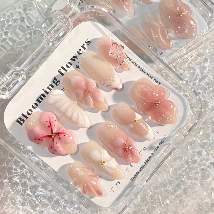Decorative Floral Press-On Nail Art Set Stornfield 1788495790