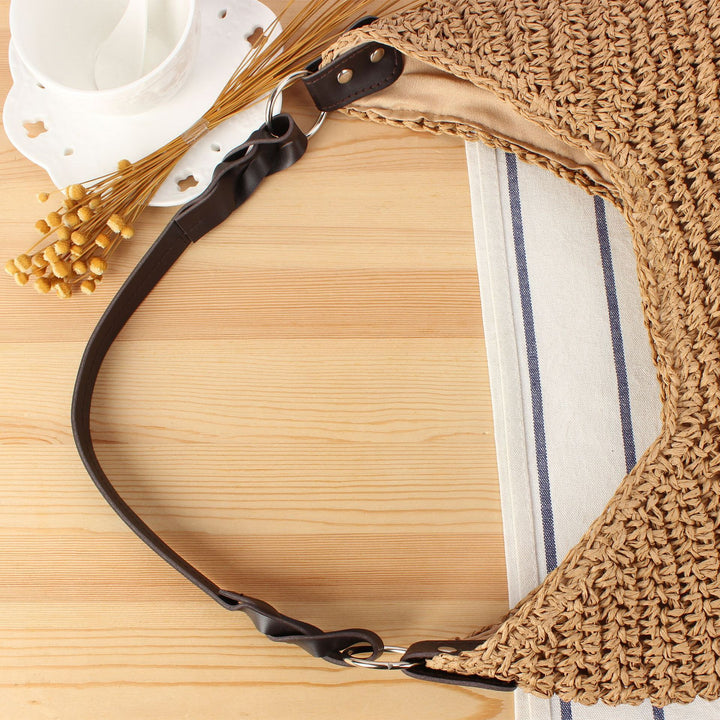 Handbag Made of Handmade Natural Braiding with Elegant Shoulder Strap Stornfield