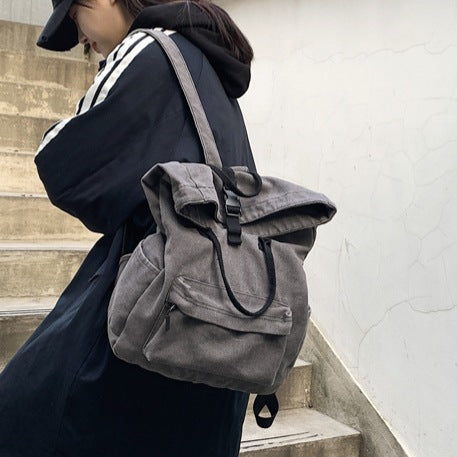 Stylish Roll-Top Canvas Backpack Stornfield