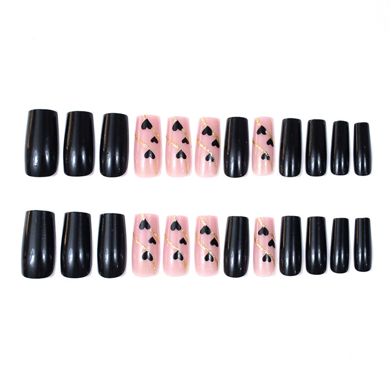 Heart-Decorated Nail Art Stornfield