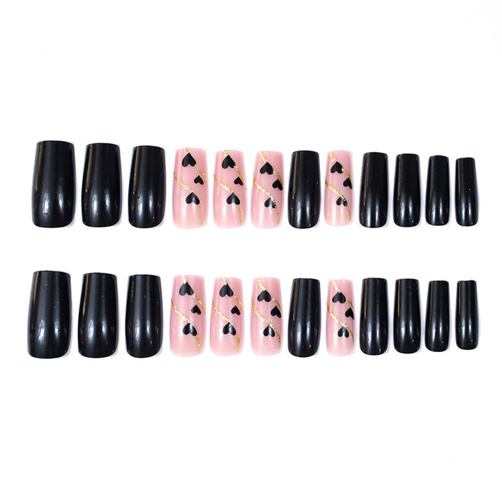 Heart-Decorated Nail Art Stornfield