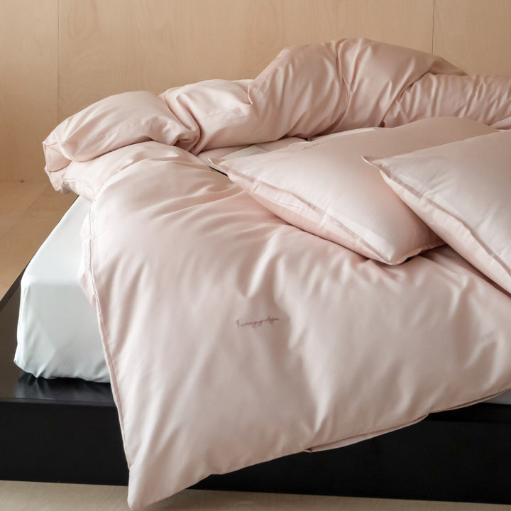 Luxury Silky Satin Duvet Cover and Pillowcase Set