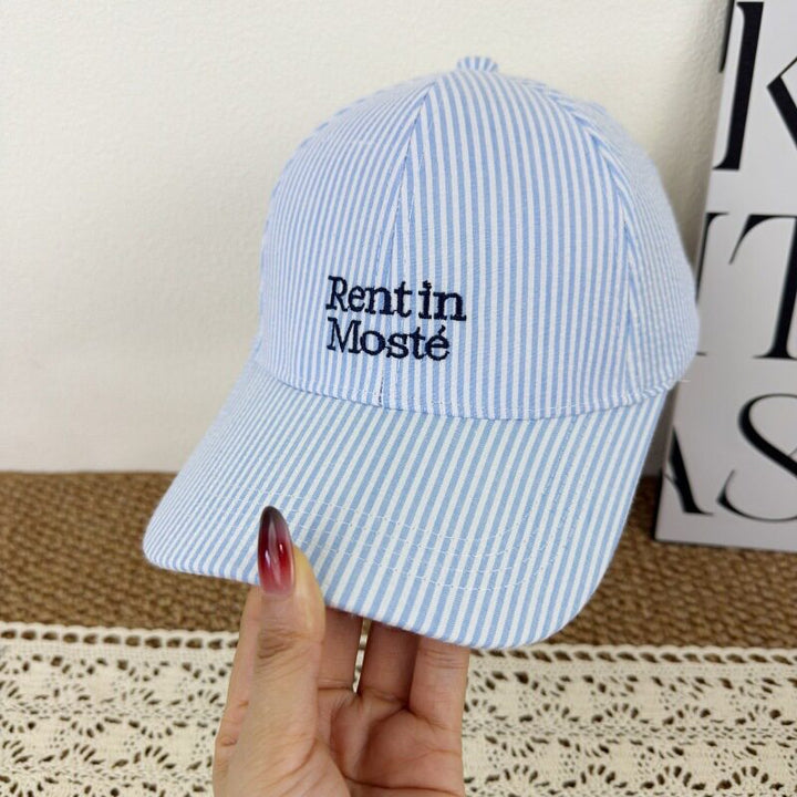 Women's Striped Embroidered Baseball Cap Stornfield