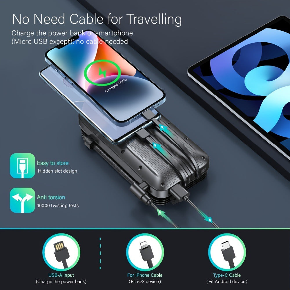 Solar Powerbank with Integrated Flashlight Stornfield