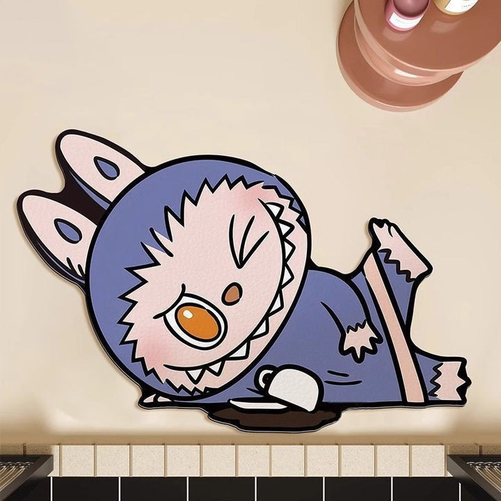 Whimsical Cartoon Animal Bath Mat